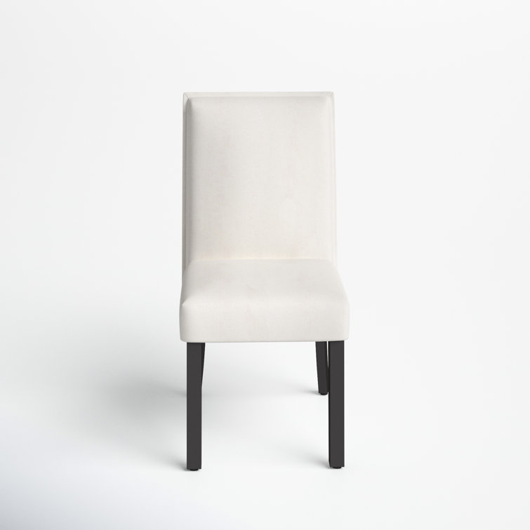 Upholstered parsons online chairs with arms